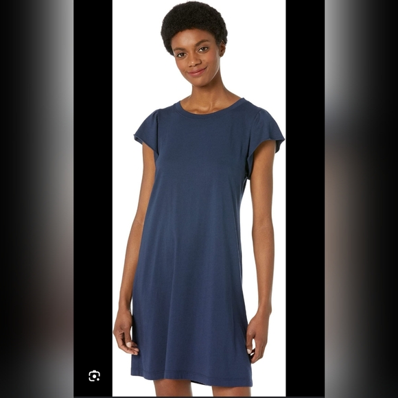 MICHAEL STARS WOMEN'S DENA COTTON BLUE DRESS SIZE LARGE - Picture 1 of 7